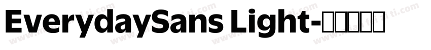 EverydaySans Light字体转换
